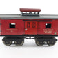 Ives Prewar O 67 Caboose Operating Door Red Tinplate Metal Train Car