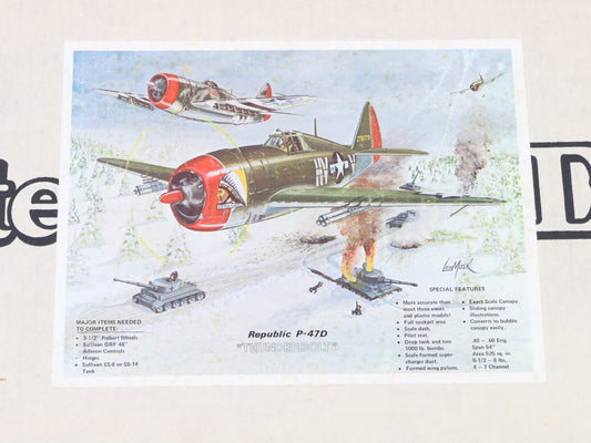 Jemco Dynaflite Republic P-47d Thunderbolt 54" Wingspan Wood RC Plane Kit