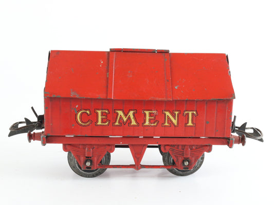LMS Red Cement Wagon Model Train Hornby Meccano O Model Train 1930s classic British freight rolling stock