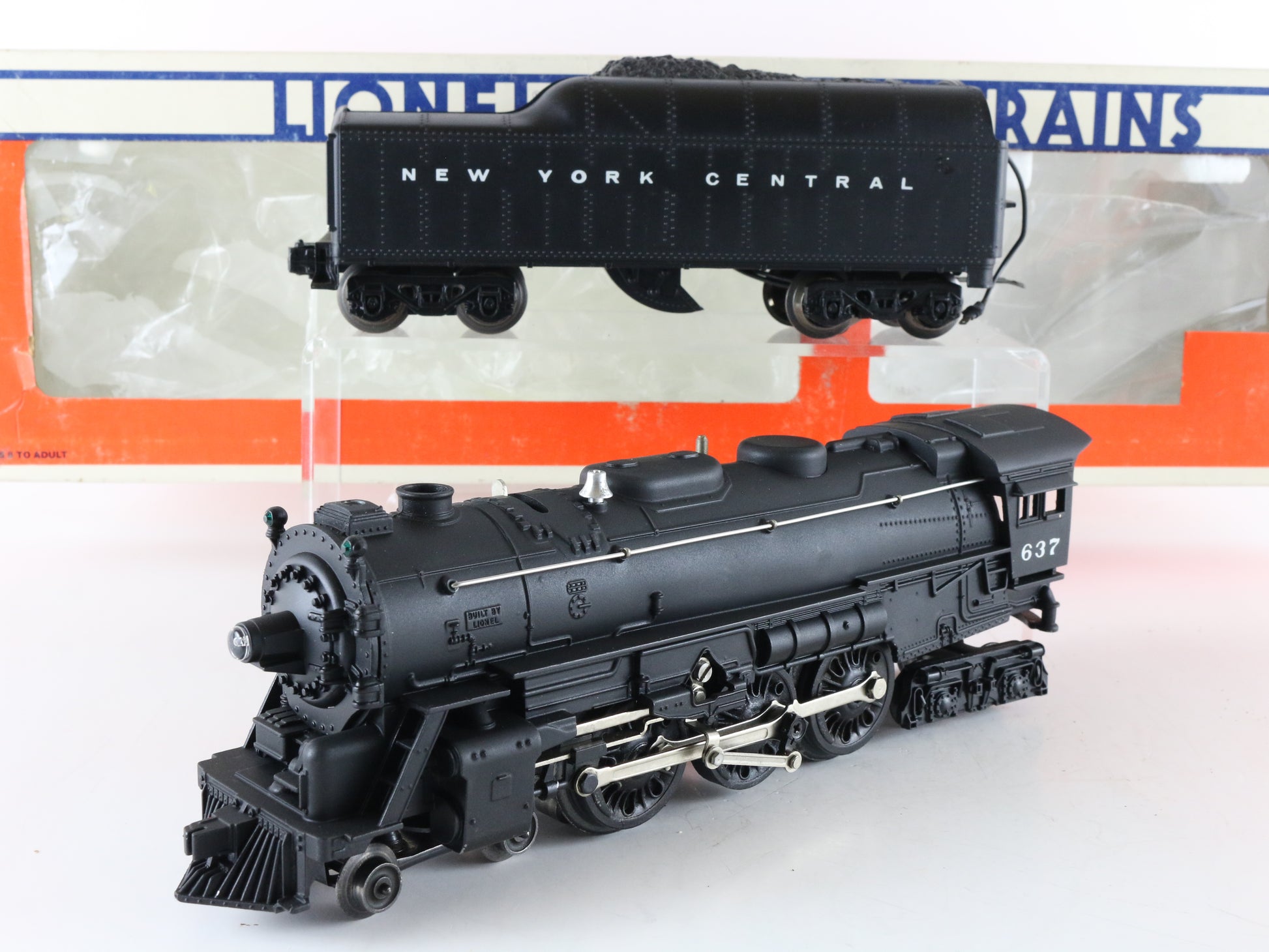 Lionel Postwar O New York Central NYC #637 4-6-4 Steam Locomotive WRONG BOX