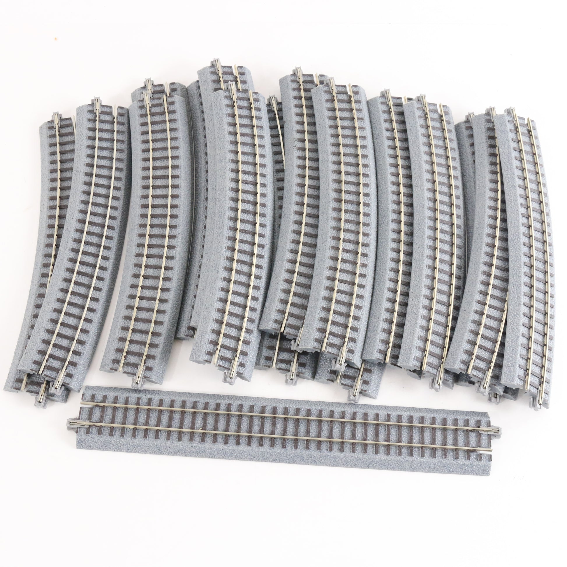 Lot Of 17 Blackstone 480mm Radius Curved & 228mm Snap Track HO BS228 BR480 track expansion set for HO model layout