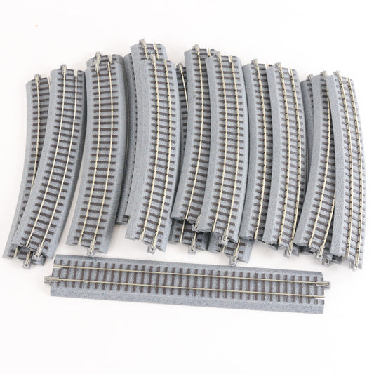 Lot Of 17 Blackstone 480mm Radius Curved & 228mm Snap Track HO BS228 BR480 track expansion set for HO model layout