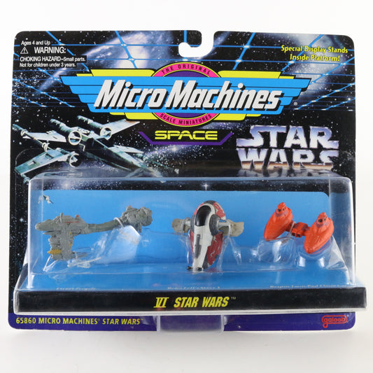 Micro Machines Star Wars Slave 1 and Cloud Car Galoob