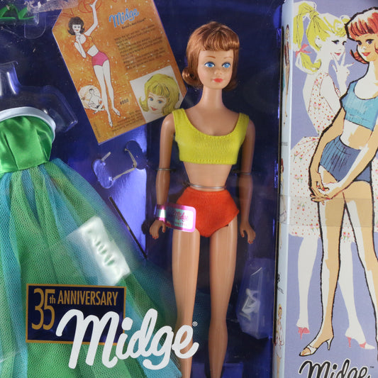 Midge 35th Anniversary 1963 Doll Mattel 18976 1997 classic fashion collector’s edition packaging
