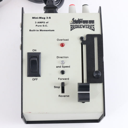 Mini Mag Magnum 3-S Amp DC Train Transformer Bridgewerks Power Pack reliable power supply for model railroads