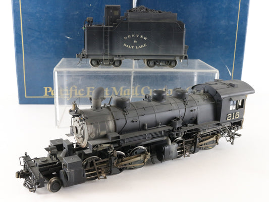 Pacific Fast Mail O Scale Denver Salt Lake 216 2-6-6-0 Brass 2 Rail Steam Loco