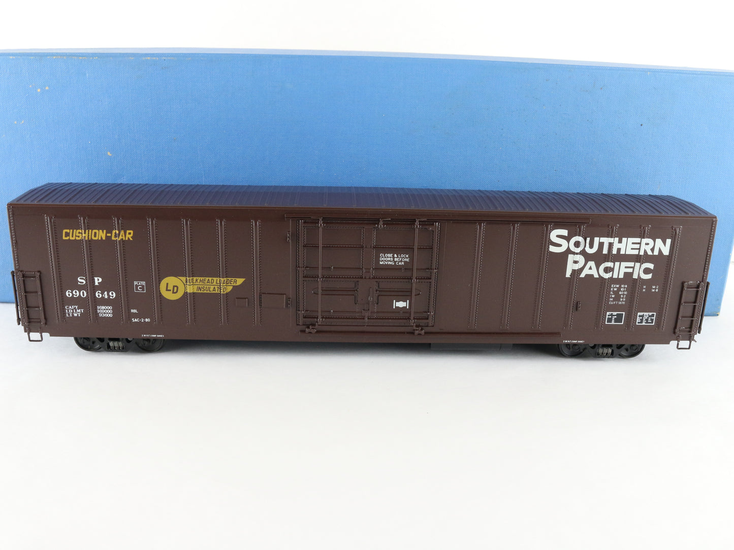 Pecos River O Southern Pacific 690649 62' Insulated Brass Boxcar Train 4137D