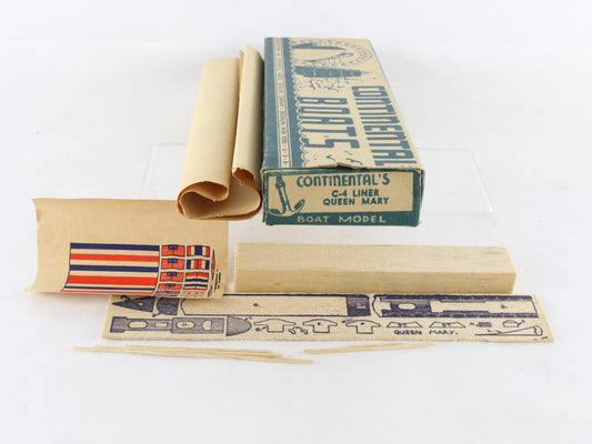 Queen Mary C-4 Liner Continental Boat Wood Model Kit