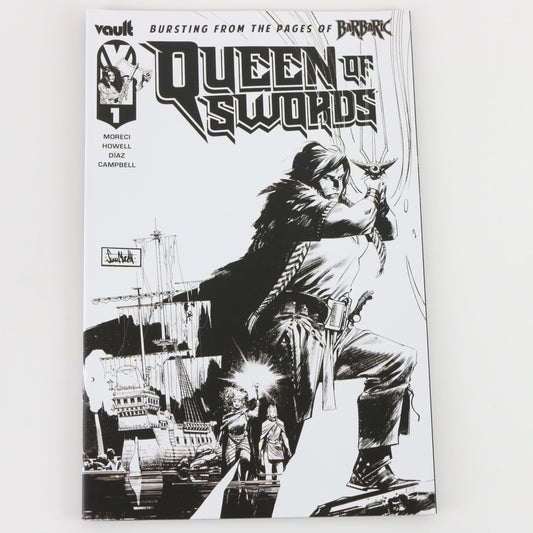 Queen Of Swords Barbaric Issue #1 Vault 1st Print 1:100 Murphy Sketch NM Comic