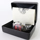 SUG Chronograph Japan Quartz Red & Black Mens Watch Stainless Steel 5 S157-256