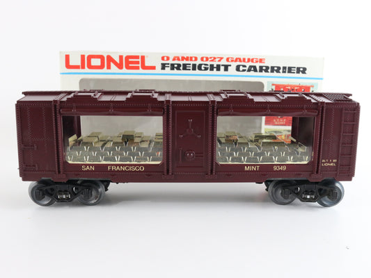 San Francisco Mint 9349 Gold Bullion Car Model Train Lionel O 6-9349 precious cargo themed rolling stock