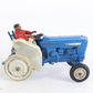 Ford 5000 Blue Tractor W/ Driver Britains Models 4"