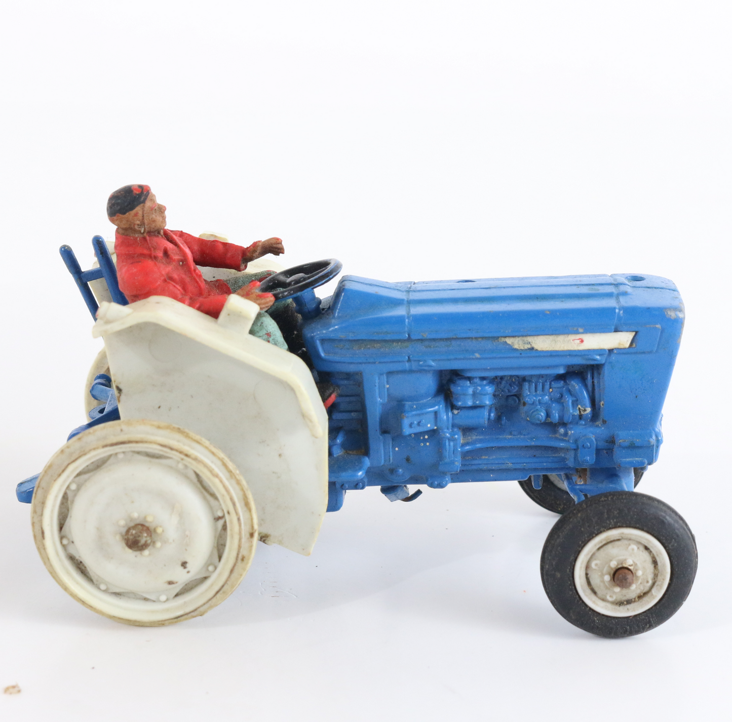 Ford 5000 Blue Tractor W/ Driver Britains Models 4"