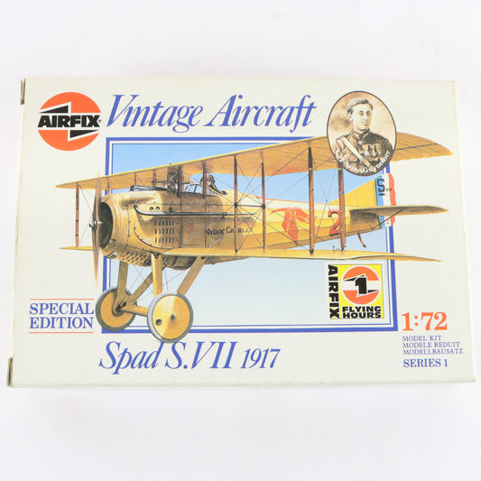 Spad S VII 1917 Vintage Aircraft Special Edition Airfix 1:72 01081 Plastic Kit