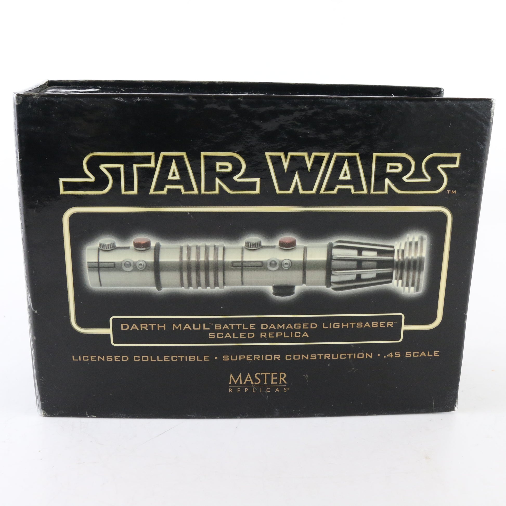 Star Wars Darth Maul Battle Damaged Lightsaber .45  Master Replicas UNUSED