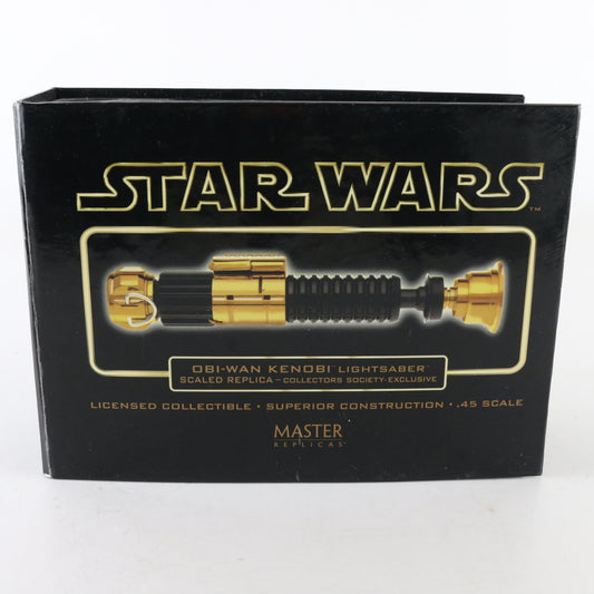 Star Wars Obi-wan Kenobi GOLD LE Lightsaber .45  Collector Master Replicas