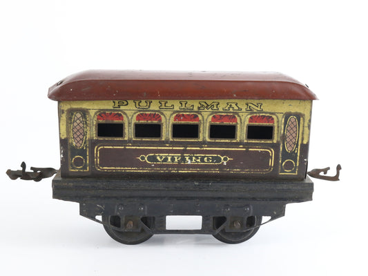 Viking Pullman Passenger Coach Car Hornby Meccano O Model Train elegant tinplate passenger carriage