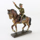 Lineol WWI German horse with charging soldier composite figure antique toy