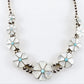 Vintage Zuni Native American Desert Flower Blossom Sterling Silver Necklace 132g