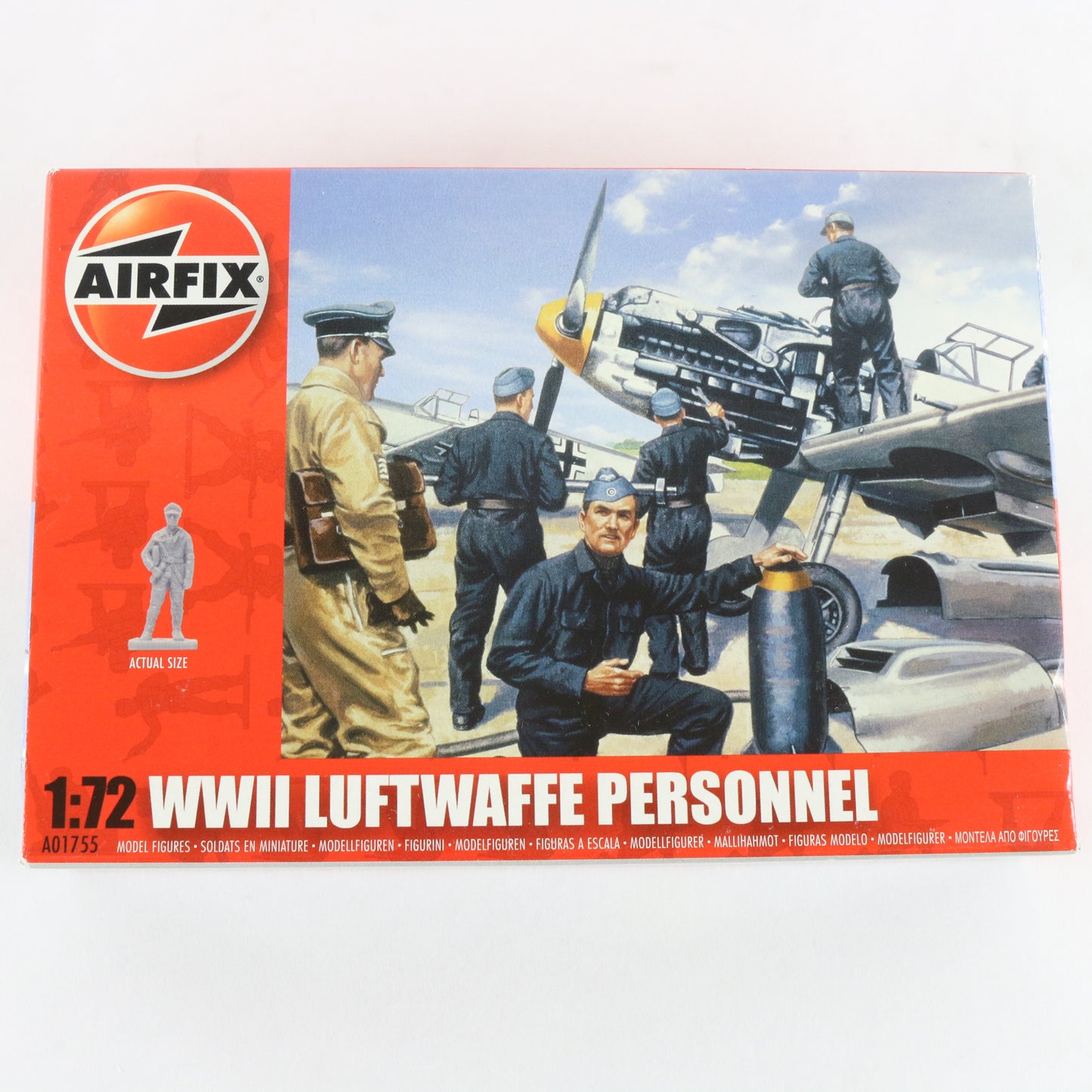 WWII German Luftwaffe Personnel Airfix 1:72 A01755 Plastic Model Figures