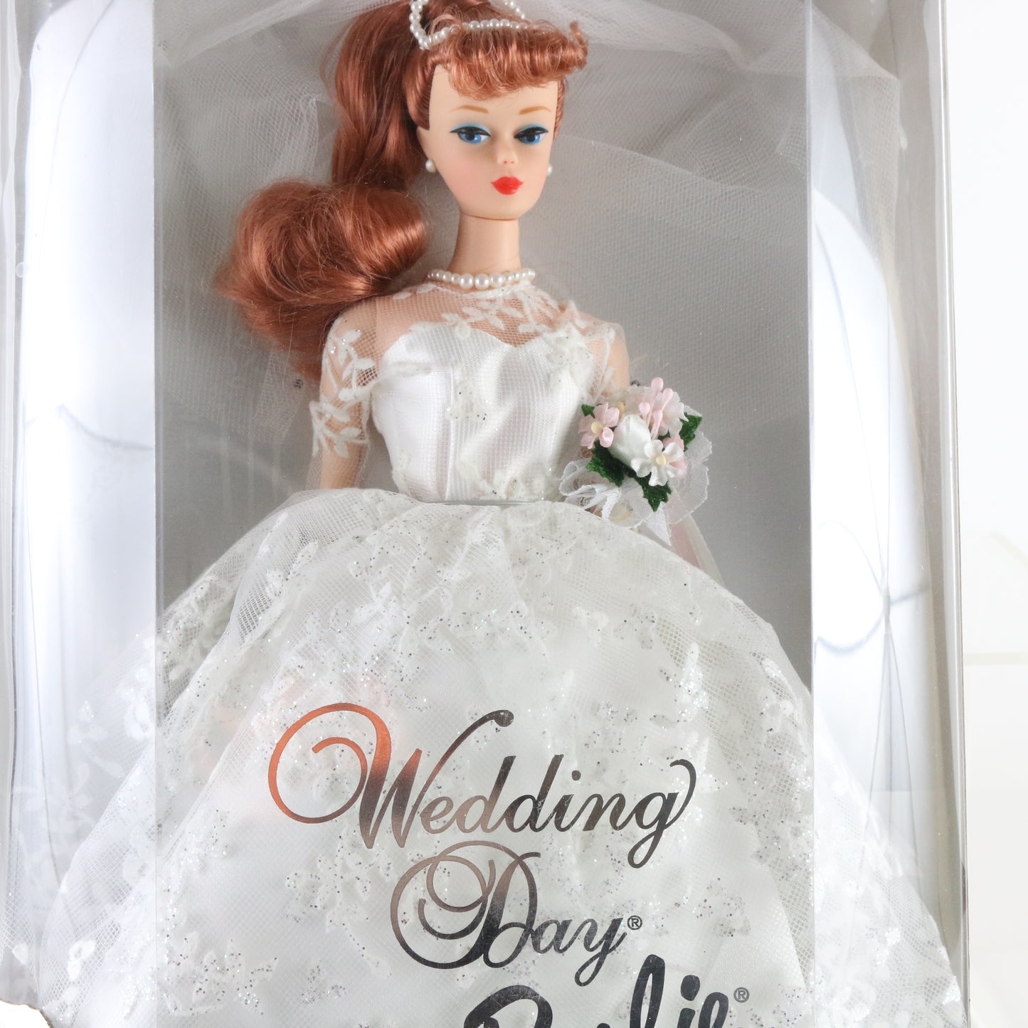 Wedding Day 1961 Barbie Red Hair Mattel 17120 1996 nostalgic bridal fashion vintage reproduction