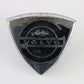 Volvo 1800 Silver & Black Metal Front HOOD Panel Emblem Badge 3"
