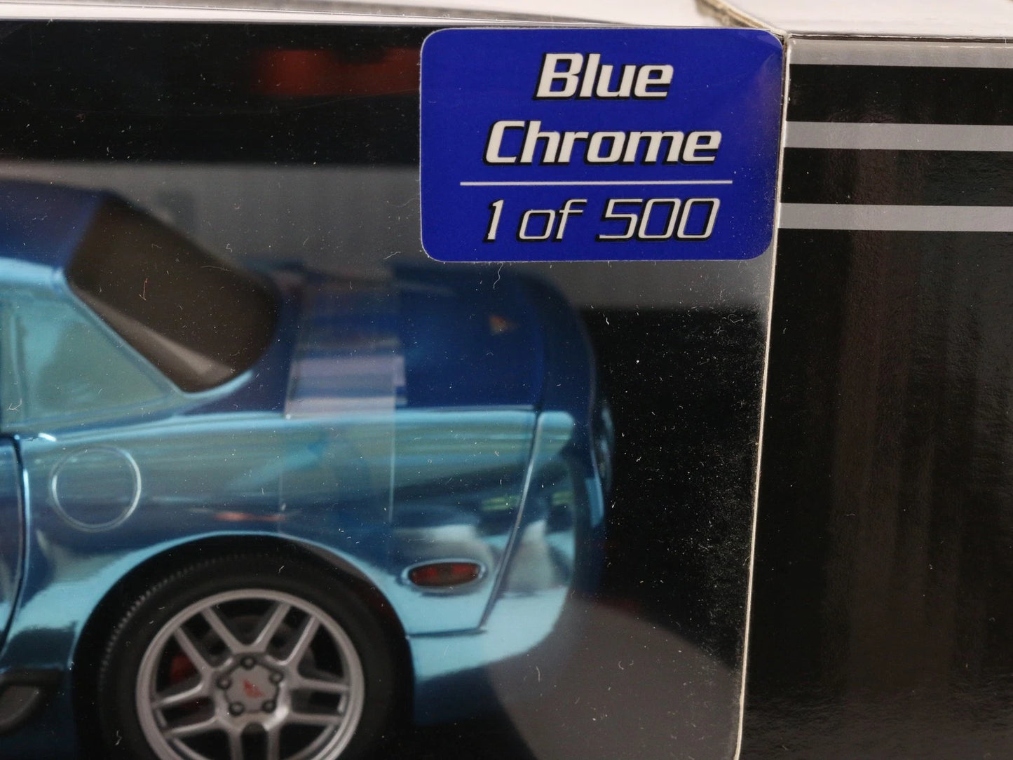 2003 Corvette Z06 Blue Chrome 50 Anniversary ERTL 1:18 Diecast 1 Of 500 29404PB