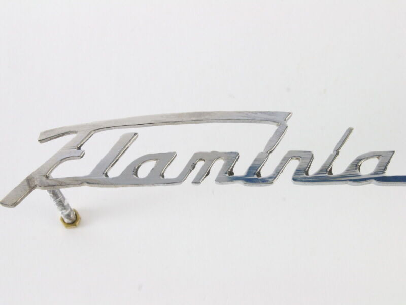 Lancia Flaminia Super Sport 9" Metal Emblem Badge Script Part