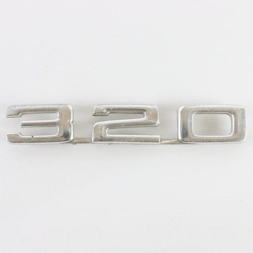 BMW OEM 320 Chrome Metal Automobile Rear Emblem Badge Nameplate 7.25"