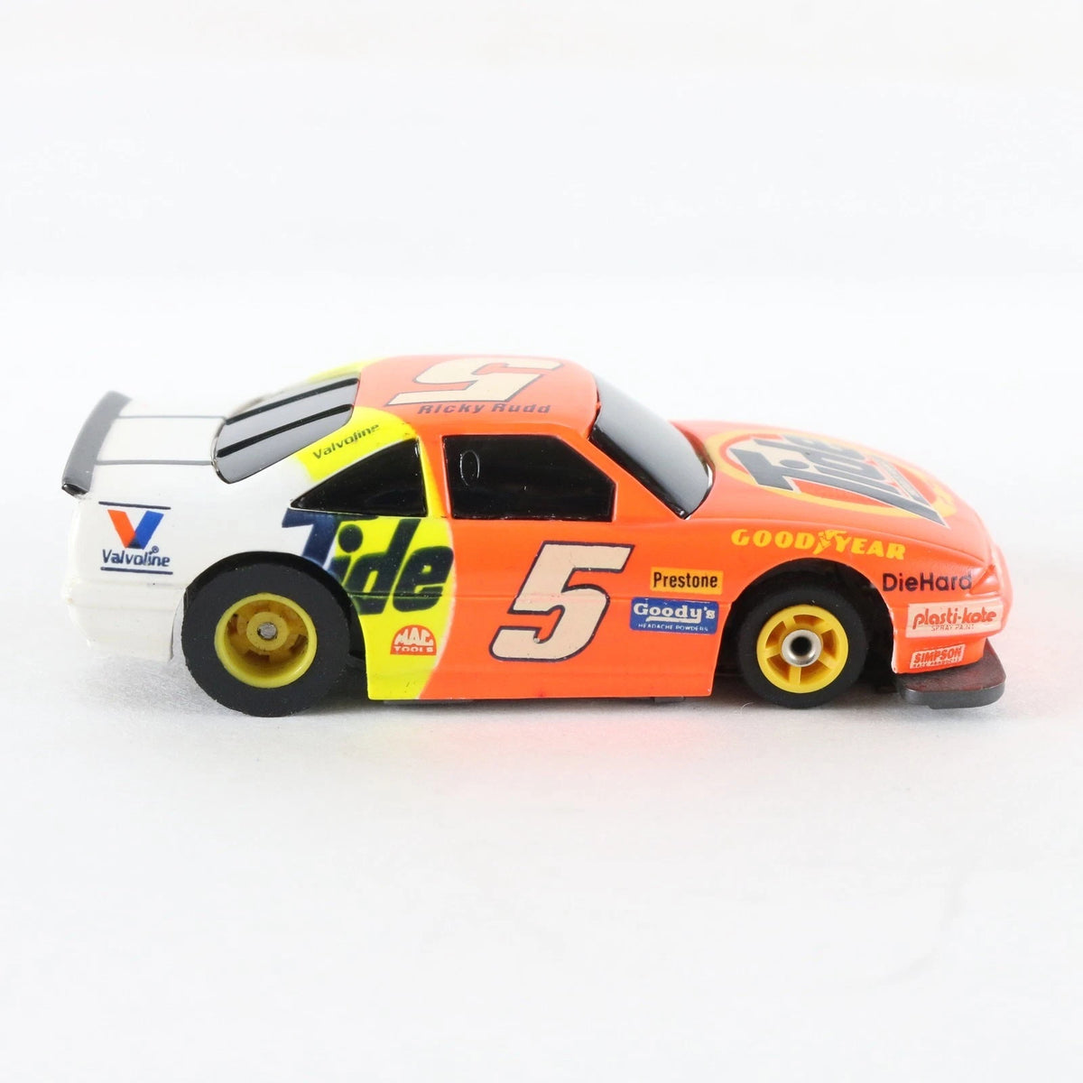 Tyco TCR NASCAR Chevrolet Lumina #5 Ricky Rudd Tide Racing Slotless HO Slot Car