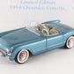 1954 Chevy Corvette Convertible Limited Edition Blue Tan Danbury 1:24 #648