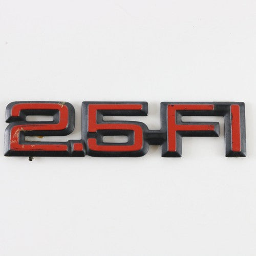  Chevy Celebrity 2.5 Fi Red & Black Emblem Badge 4.25"