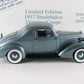 1937 Studebaker Dictator Coupe Blue Danbury Mint 1:24 Diecast Model #239/5000