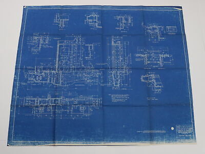 Pullman car buffer casting blueprint 1933