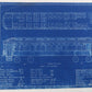 Milwaukee Electric Plan & Elevation Parlor Car 97 Trolley Blueprint 1924 11"