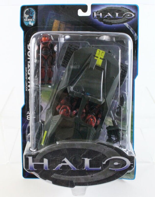 Rocket Launcher Warthog W/ Red Assault Squad Bungie Halo Series 4 Joyride 75485B