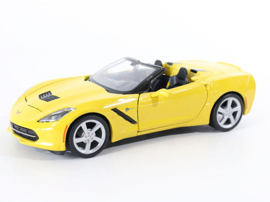 2014 Chevy Corvette Stingray Yellow Maisto 1:24 Model Car