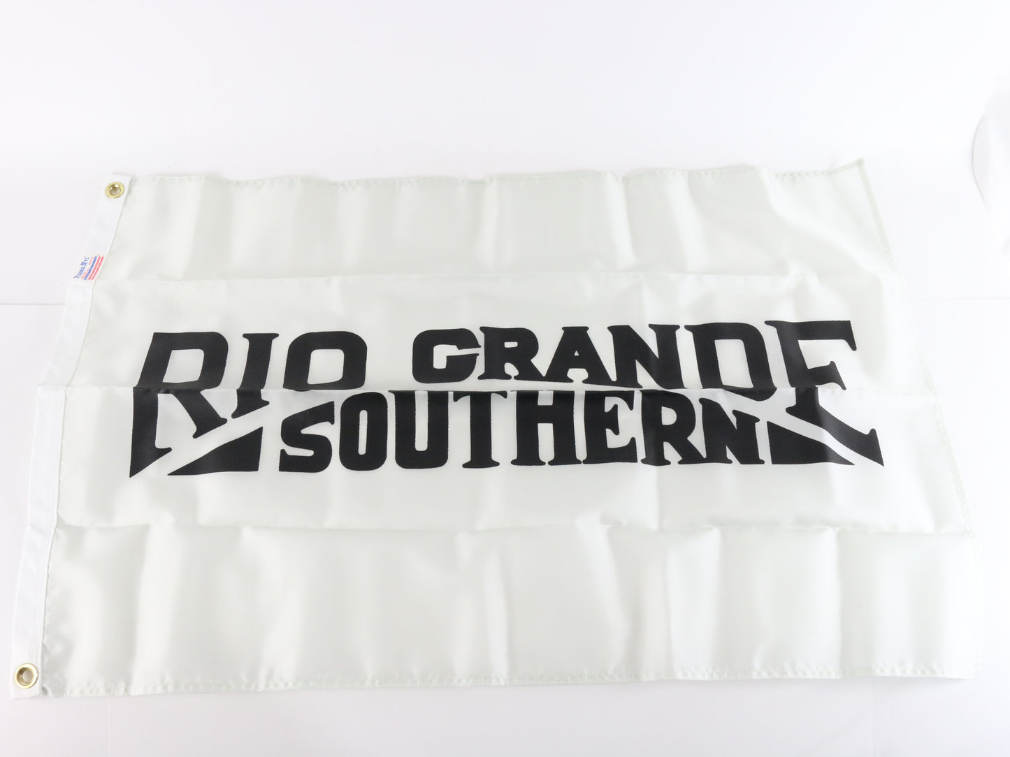 Rio Grande Southern RGS Gray & Black Nylon Train Flag 2' By 3' Perma-nyl USA