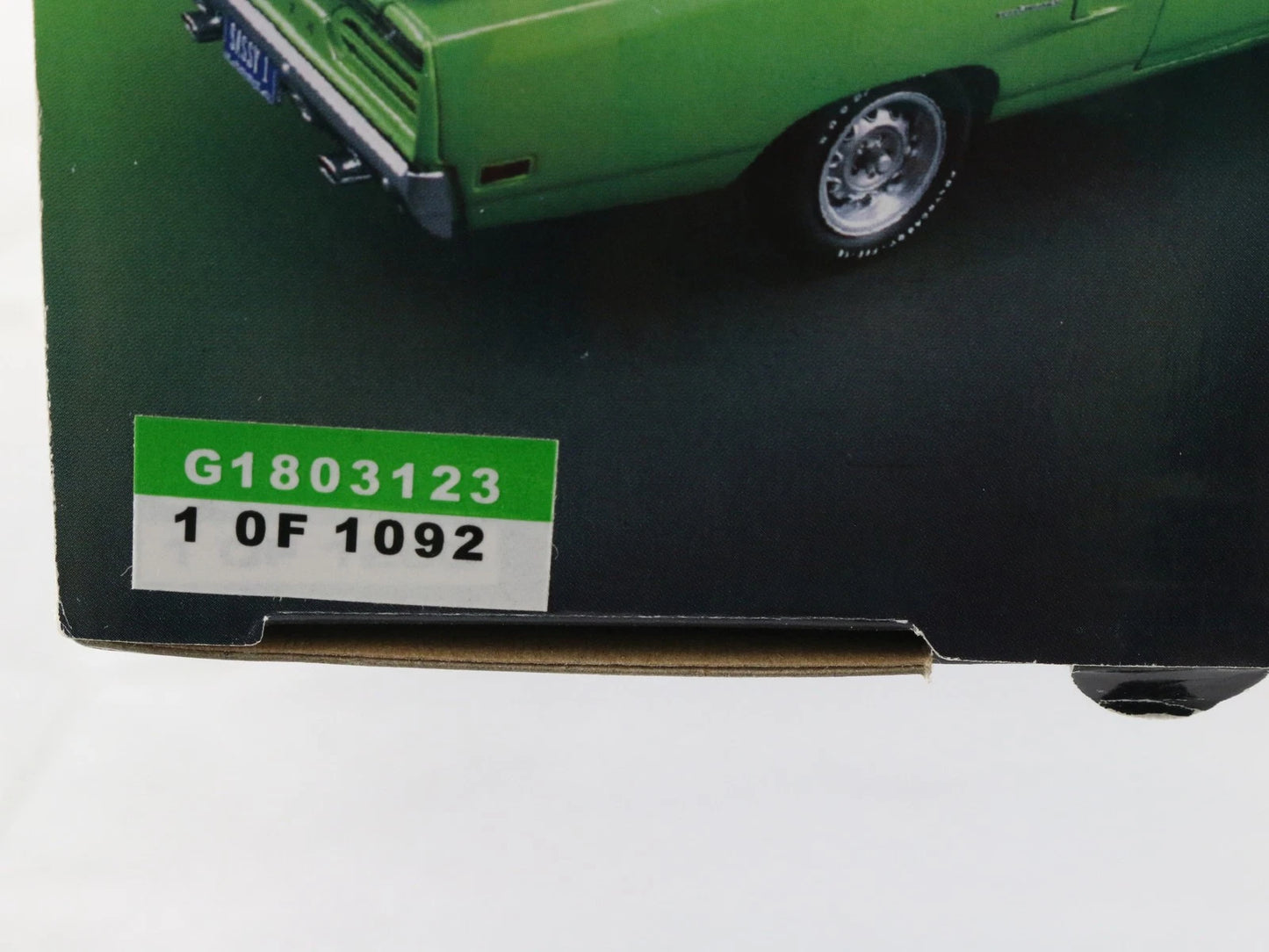1970 Plymouth Road Runner Green & Black GMP 1:18 Diecast 1 Of 1092 G1803123