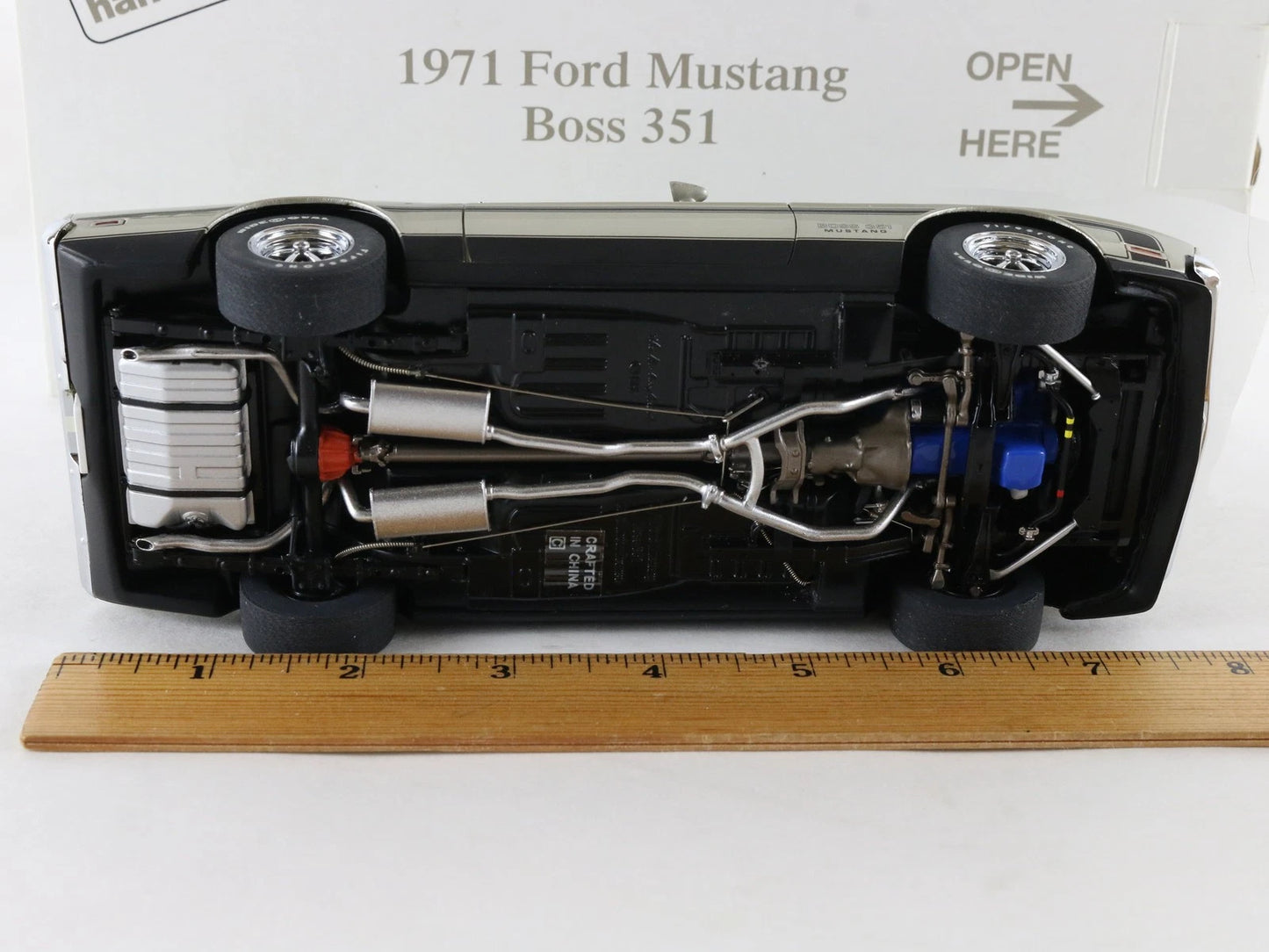 1971 Ford Mustang Boss 351 Fastback Metallic Pewter Danbury Mint 1:24 Diecast