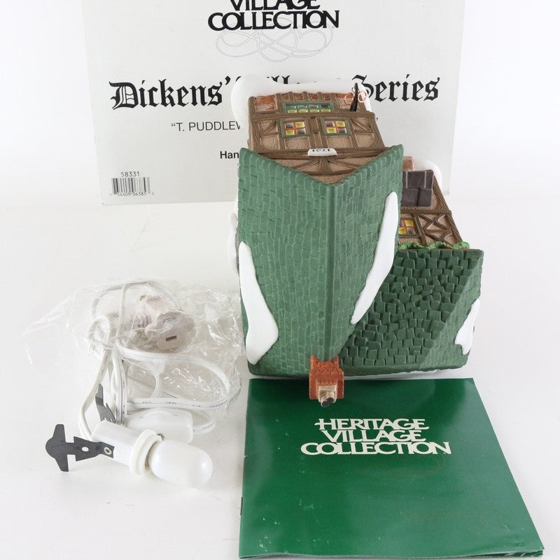 Dept 56 Dickens Heritage Village T Puddlewick Spectacle Shop Christmas 58331