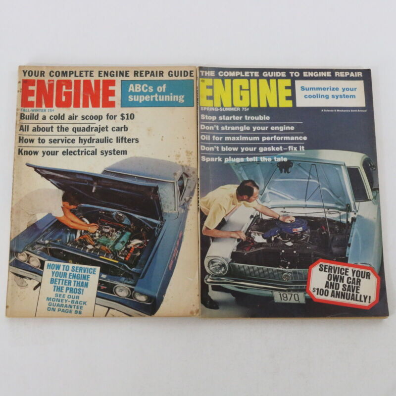 Lot Of 2 Complete Engine Repair Guides Fall Spring-summer 1969 Fall-winter 1968