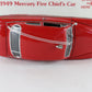 1949 Mercury Fire Chiefs Car Red Danbury Mint 1:24 Diecast Model