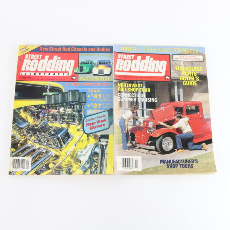 Lot Of 4 Street Rodding Spring Summer Fall 1983 Jan 1986 Vintage Car Magazines