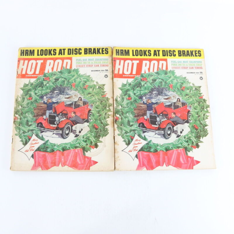 Lot Of 8 Hot Rod Looks At Disc Brakes December 1964 Vintage Car Magazines