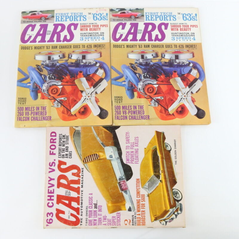 Lot Of 5 Cars Automotive Sept Oct Nov Dec 1962 Vintage Car Magazines