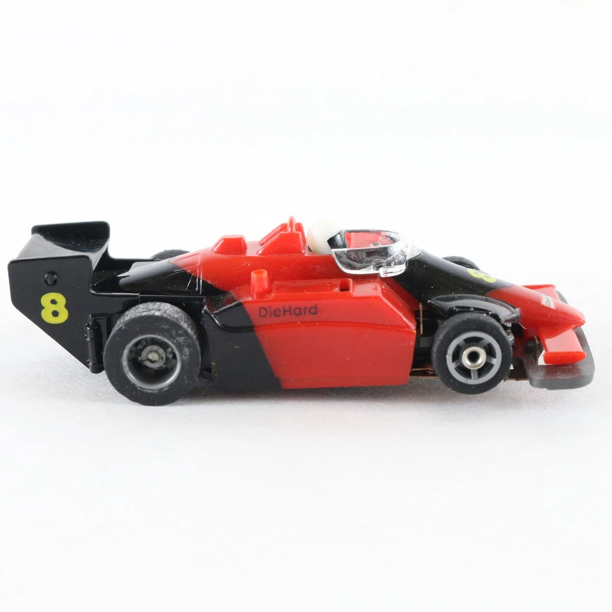 Tyco Indy F1 Diehard #8 Champion Red & Black Racing HO Slot Car