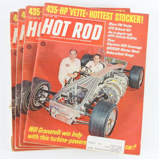 Lot Of 4 Hot Rod 435-hp 'vette Stocker May 1967 Vintage Car Magazines