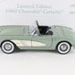 1960 Chevy Corvette Green White Convertible Limited Danbury Mint 1:24 2505