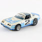 Aurora AFX Pontiac Firebird #2 White Blue Screecher Slotless HO Slot Car